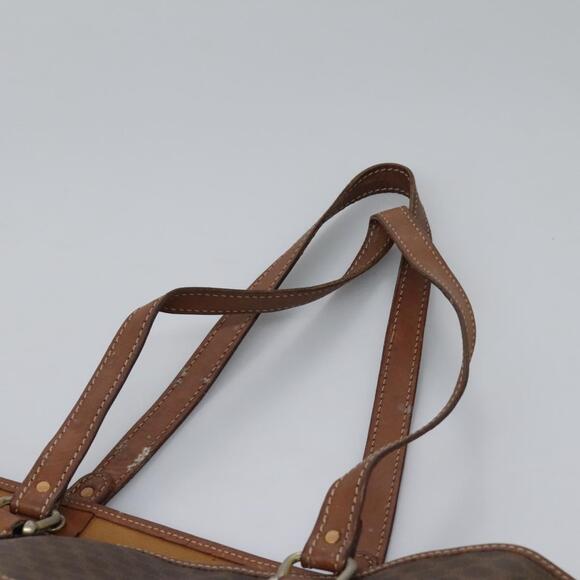 CELINE Macadam Canvas Tote Bag Brown Gold - Picture 8 of 13